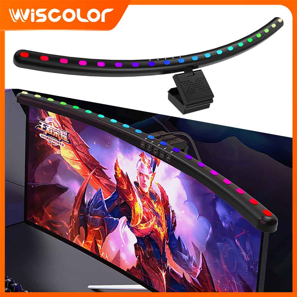 Desk Setup No Monitor - RGB Light Bar Monitor Smart Wifi