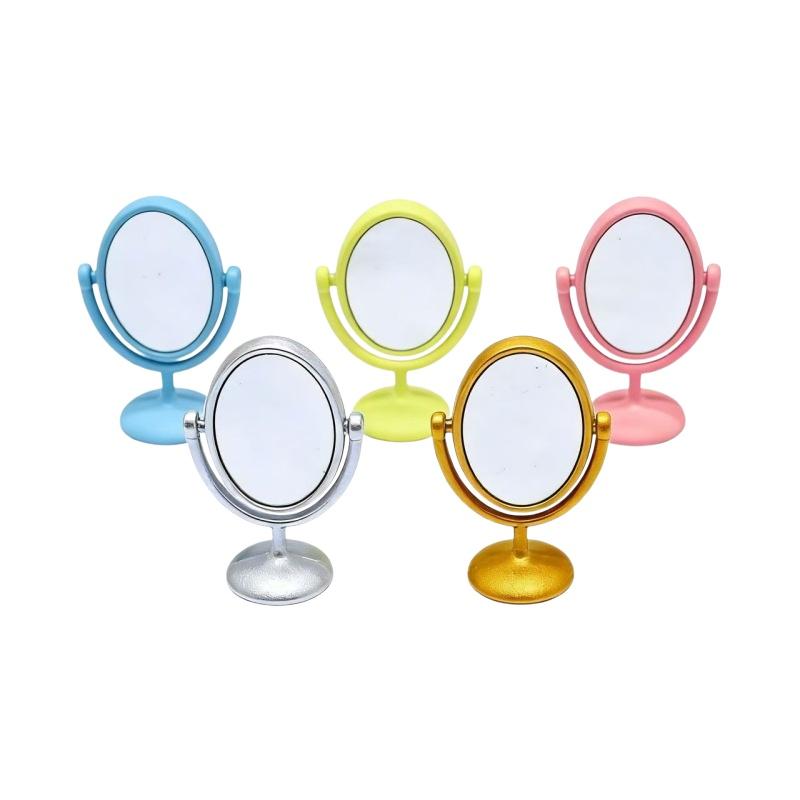 Desk Setup Retro - 1Pcs Miniature Retro Mirror Dressing Table