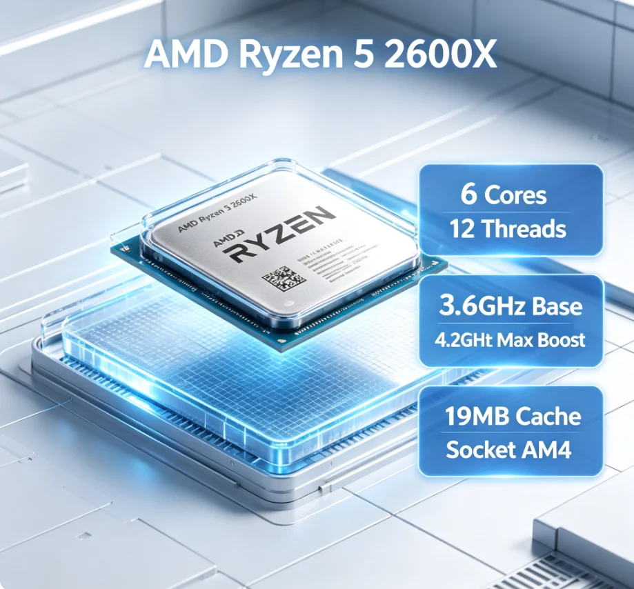 Amd Cpu Ryzen 5 - AMD Ryzen 5 2600X Desktop CPU