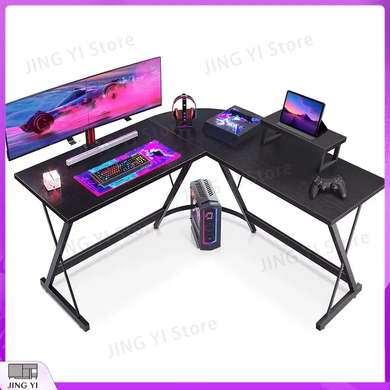 Desk Setup No Monitor - L Shaped Gaming Desk with Monitor