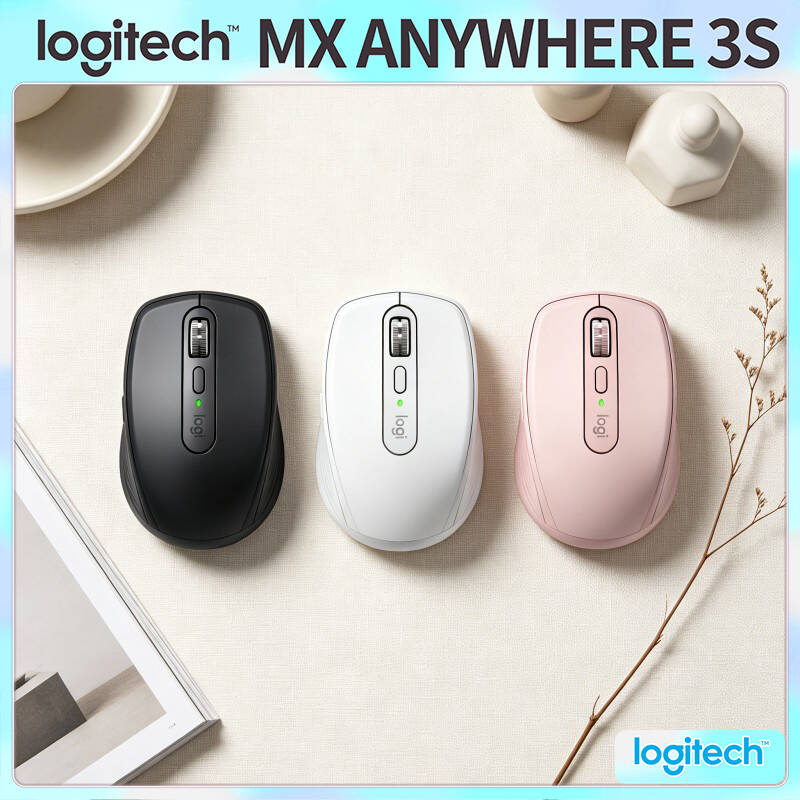 Desk Setup For Work - Premium MX Anywhere 3S Mouse -