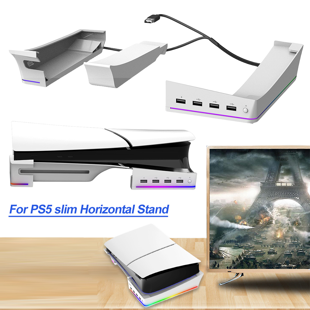 Desk Setup Hub - Horizontal Game Console Base Stand Holder