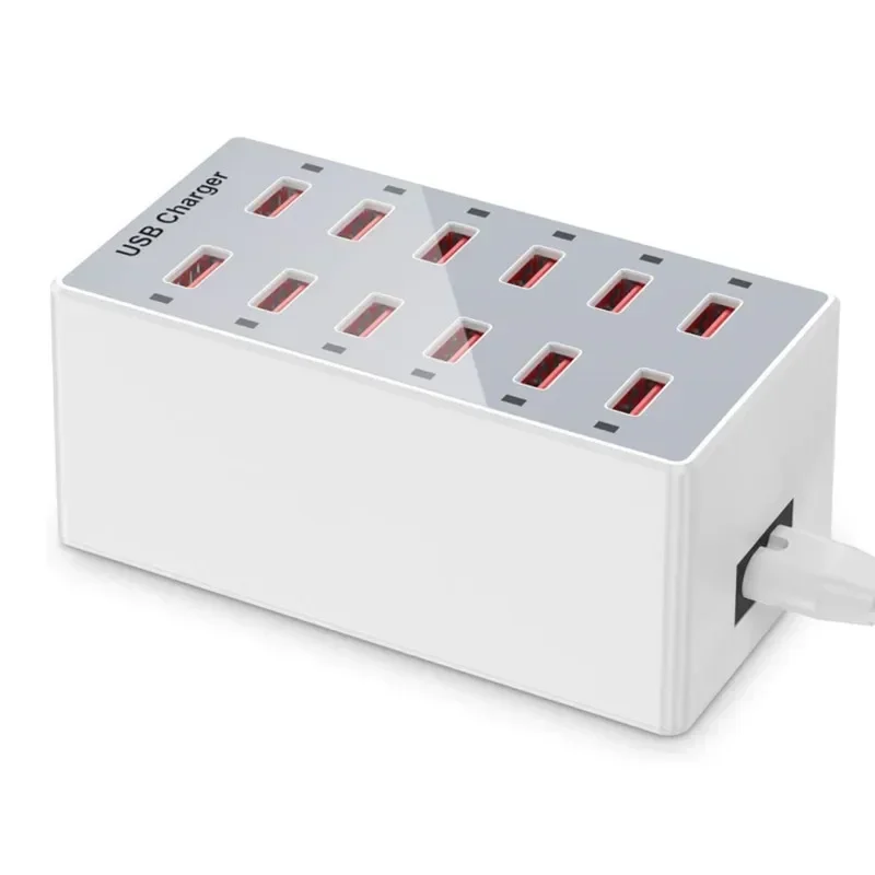Desk Setup Hub - USB Charging Station 60W 12-Ports USB