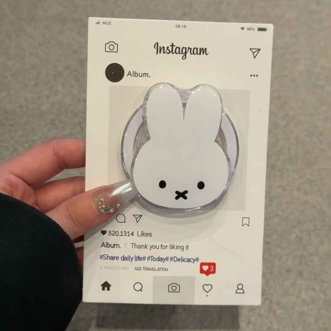 Desk Setup Kawaii - Kawaii Mify Rabbit Magnetic Phone Stand