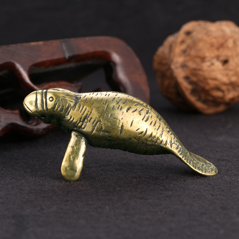 Brass Florida Manatee Decorati - đánh giá và giá Desk Setup Retro