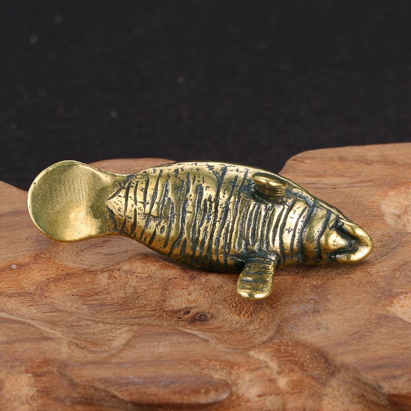 Brass Florida Manatee Decorati - đánh giá và giá Desk Setup Retro