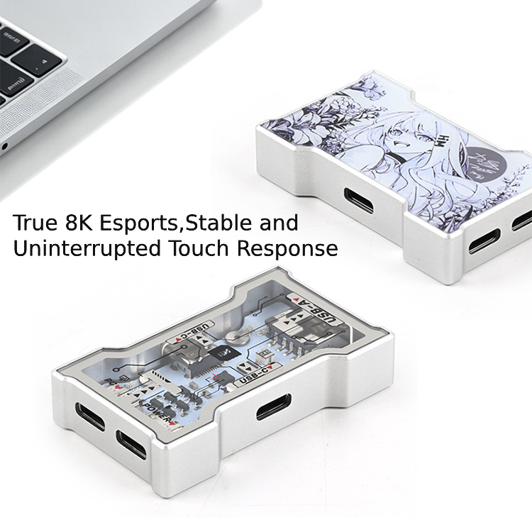 RGB USB Hub 2 Input 3 Output A - đánh giá và giá Desk Setup Hub