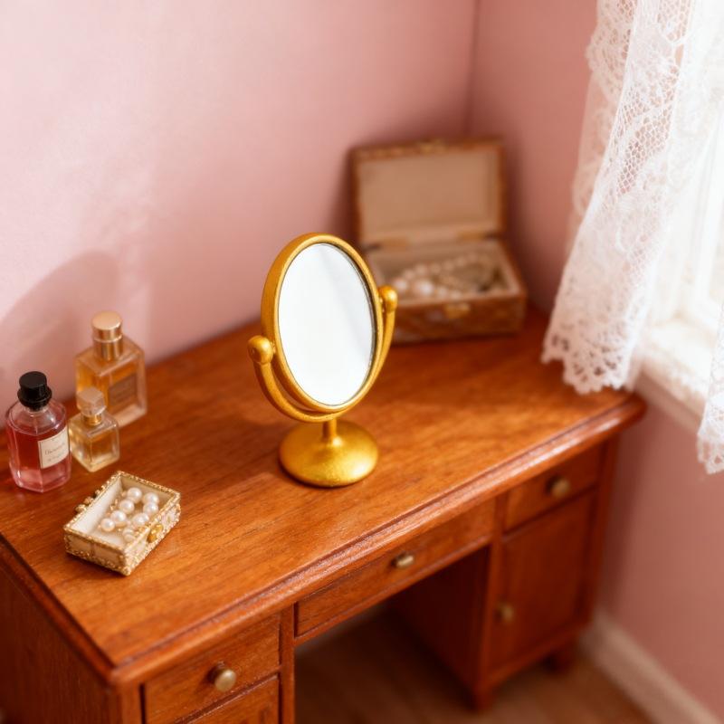 1Pcs Miniature Retro Mirror Dr - đánh giá và giá Desk Setup Retro