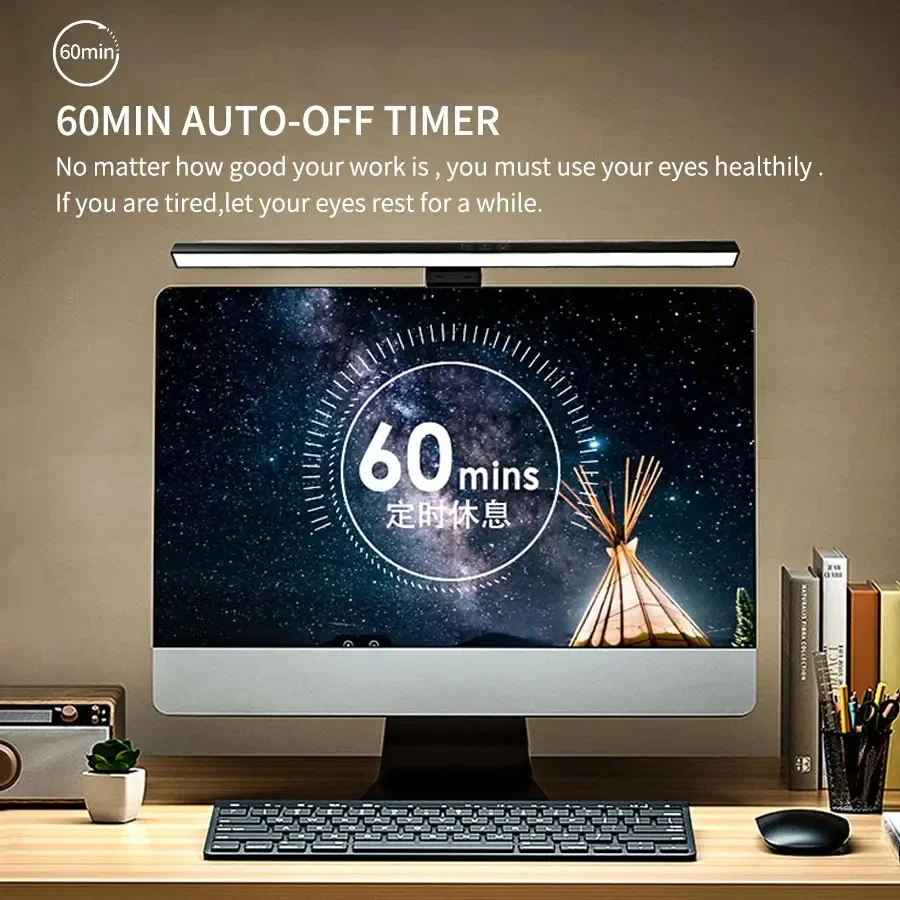 LED 33cm 50cm Monitor Light Ba - đánh giá và giá Desk Setup No Monitor