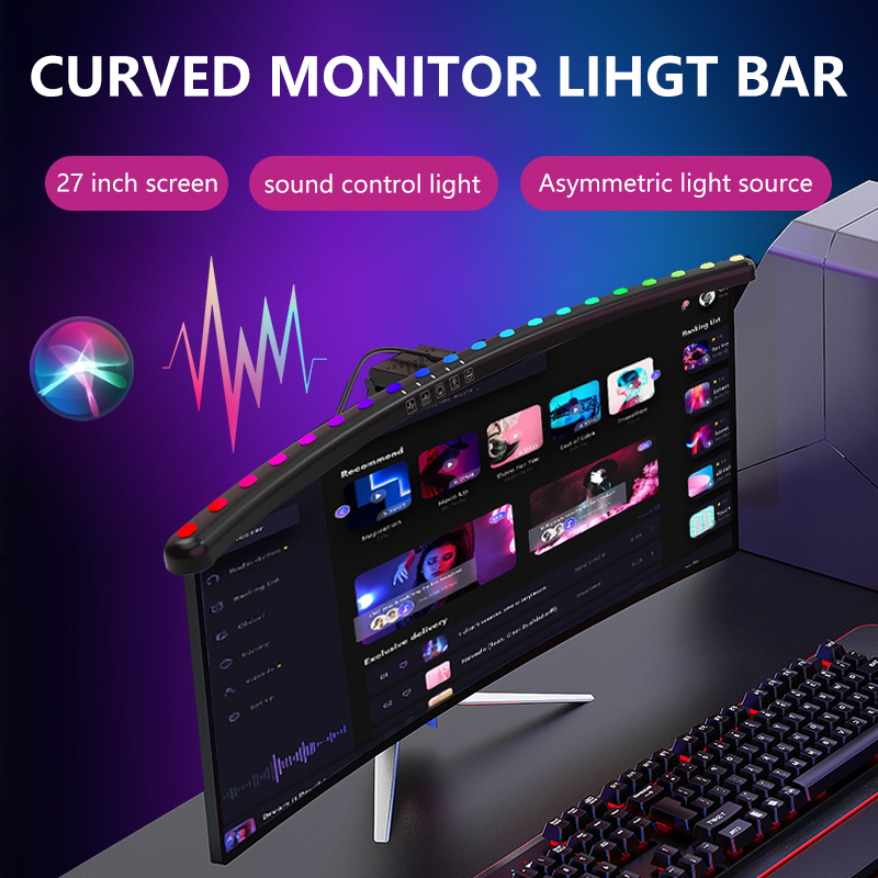 Setup RGBIC Monitor Light Bar  - đánh giá và giá Desk Setup No Monitor