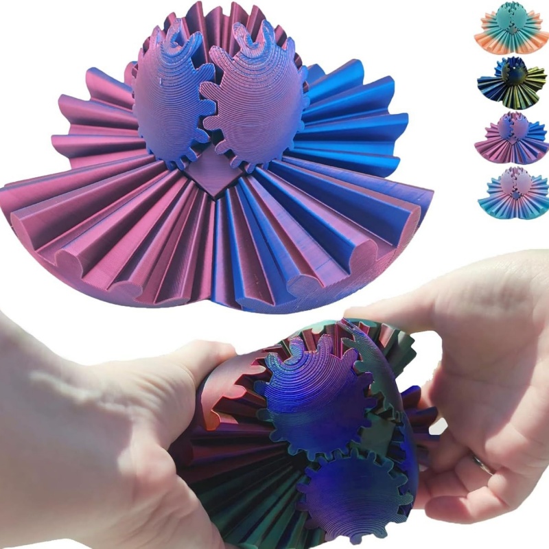 3D Printed Gear Ball Spin Deco - đánh giá và giá Desk Setup Gear
