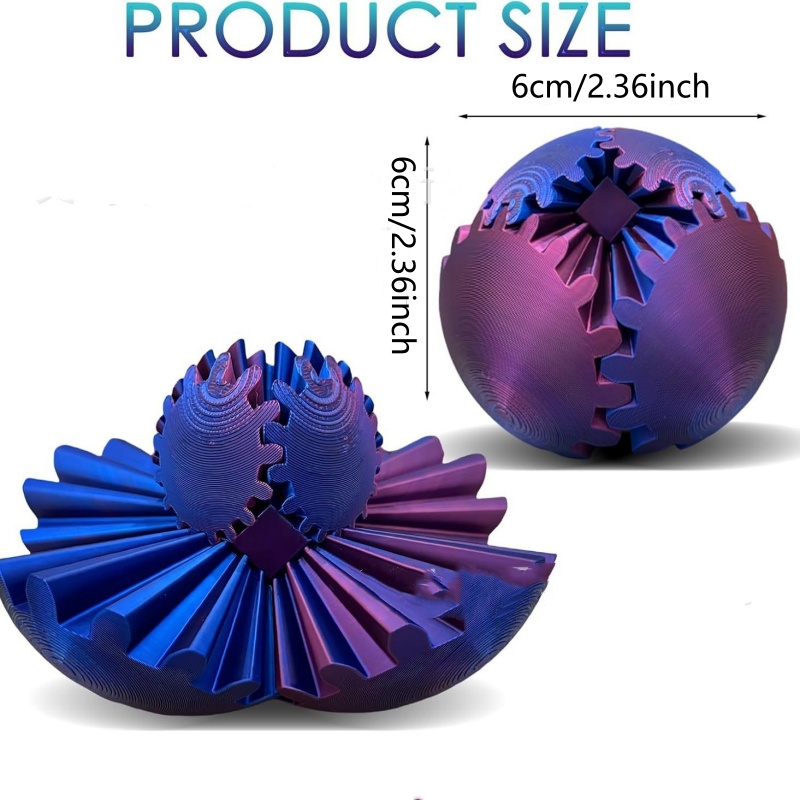 3D Printed Gear Ball Spin Deco - đánh giá và giá Desk Setup Gear