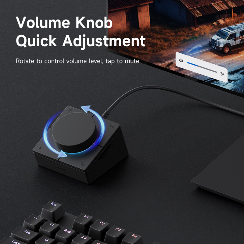 Hagibis Knob USB C Hub With Sh - đánh giá và giá Desk Setup Hub