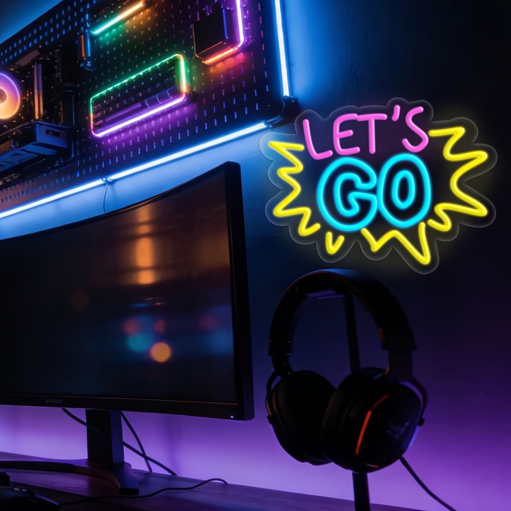LET'S GO Multicolor LED Neon S - đánh giá và giá Desk Setup Quotes