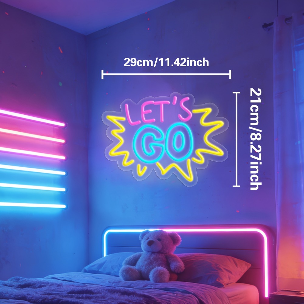 LET'S GO Multicolor LED Neon S - đánh giá và giá Desk Setup Quotes