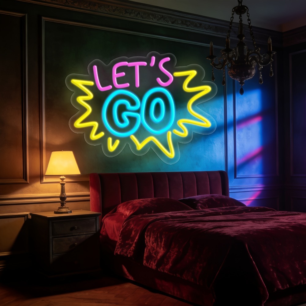 LET'S GO Multicolor LED Neon S - đánh giá và giá Desk Setup Quotes