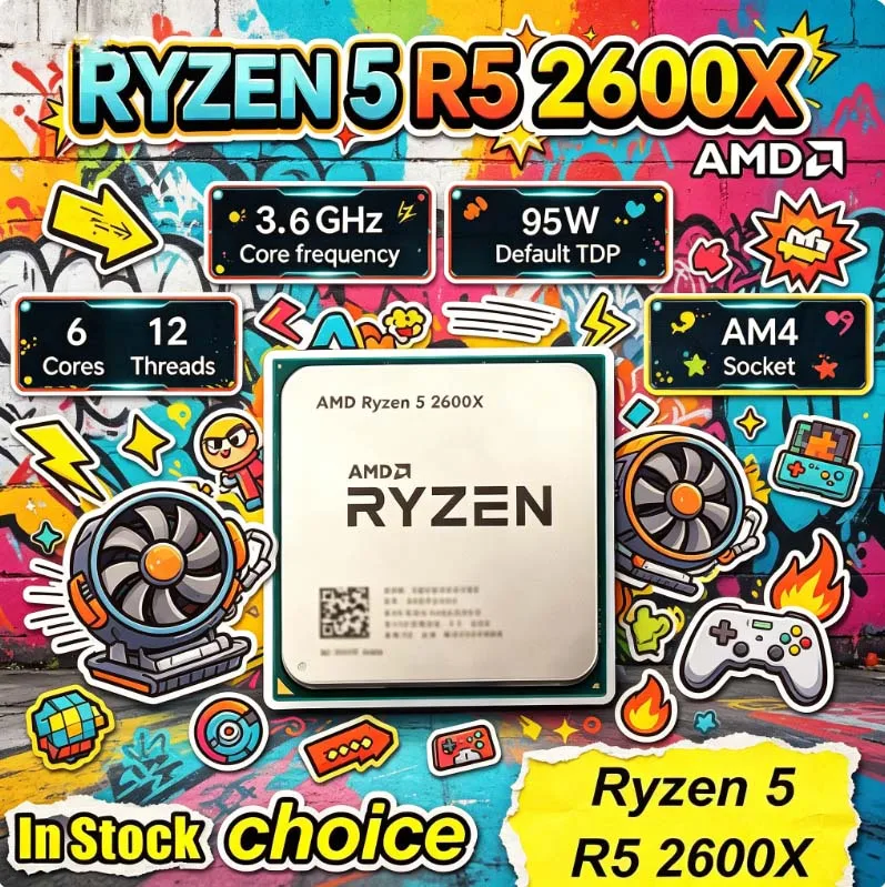 AMD Ryzen 5 2600X AM4 CPU Proc - đánh giá và giá Amd Cpu Ryzen 5