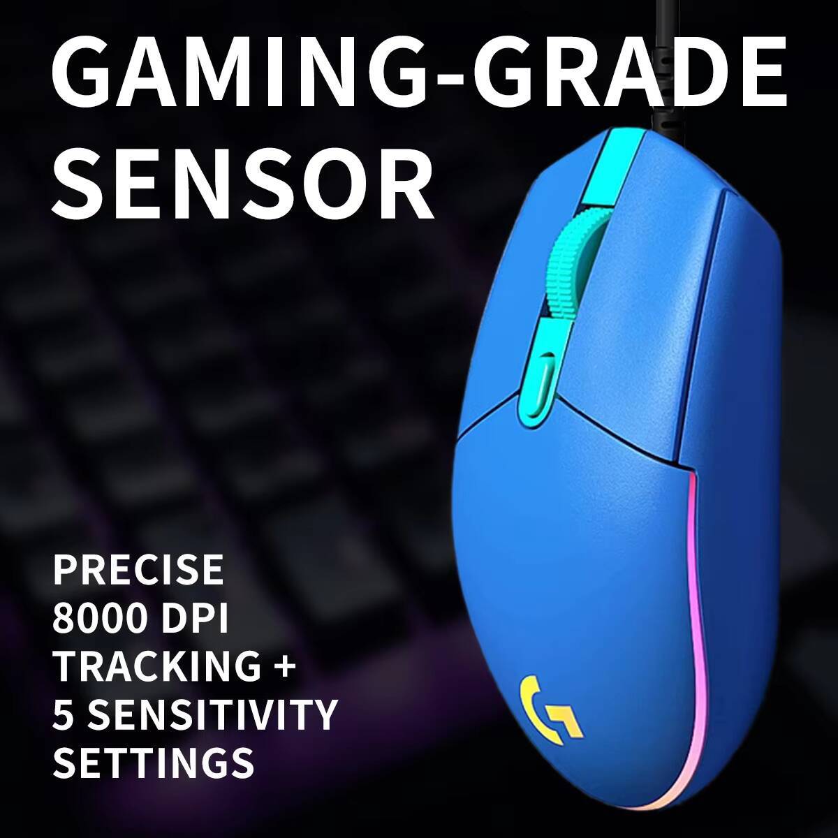 Logitech G203 LIGHTSYNC Gaming - đánh giá và giá Logitech Mouse G203
