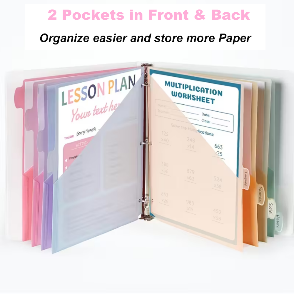 8pcs Dividers For 3 Ring Binde - đánh giá và giá Ring Binder Box