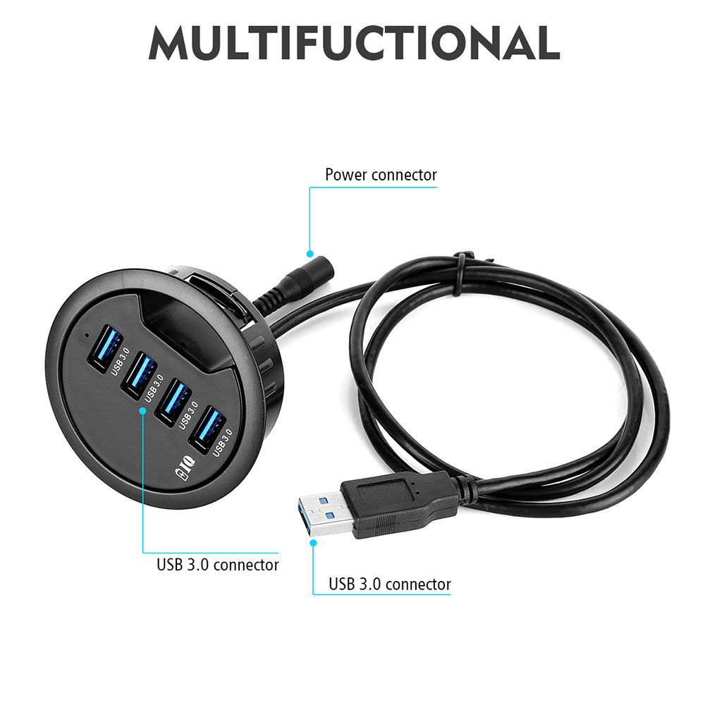 USB Để Bàn Hub USB3.0 HUB 2 Cổ - đánh giá và giá Desk Setup Hub