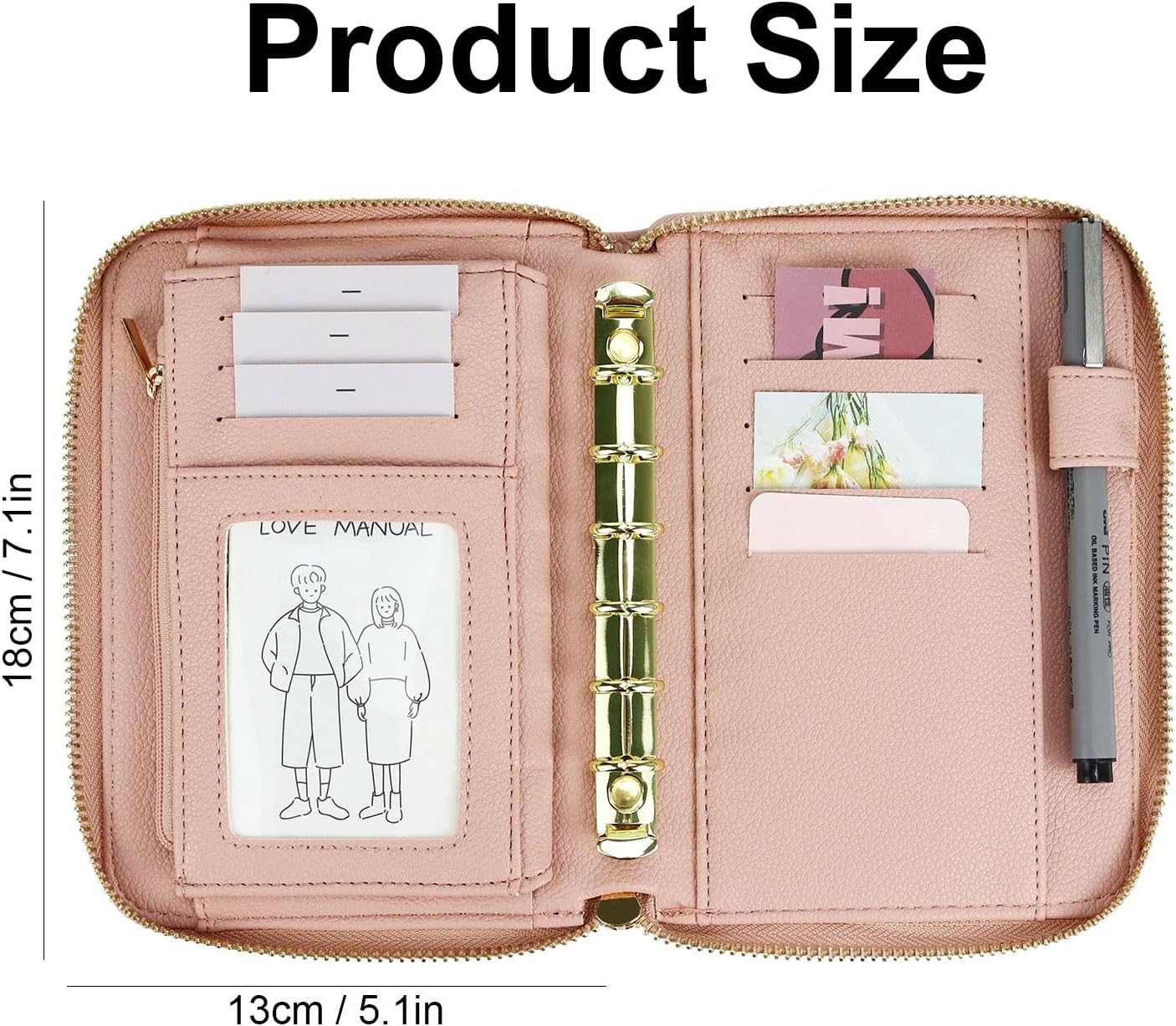 A7 Leather Budget Binder Cash  - đánh giá và giá Ring Binder Box