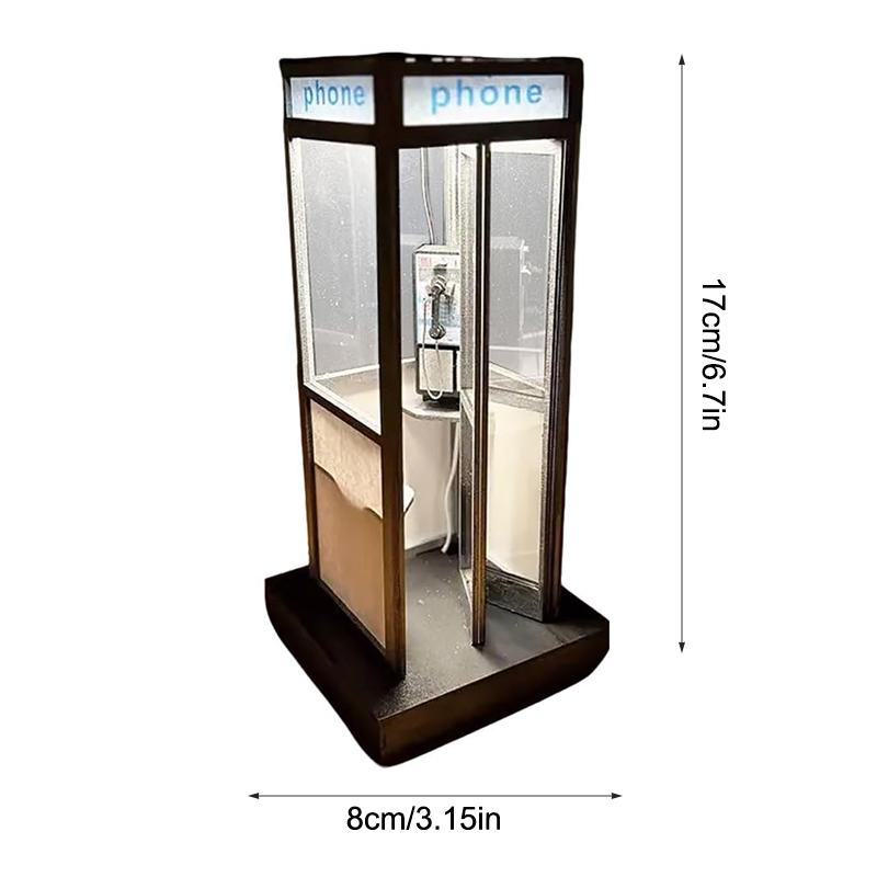 Classic Telephone Booth Table  - đánh giá và giá Desk Setup Retro