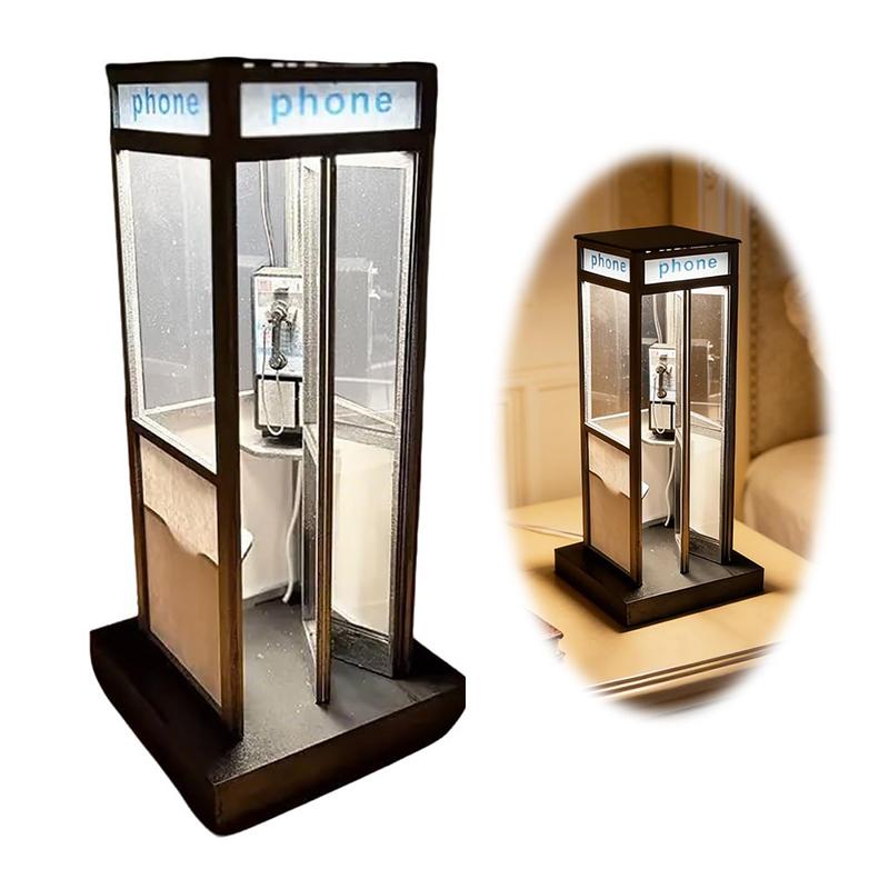 Classic Telephone Booth Table  - đánh giá và giá Desk Setup Retro