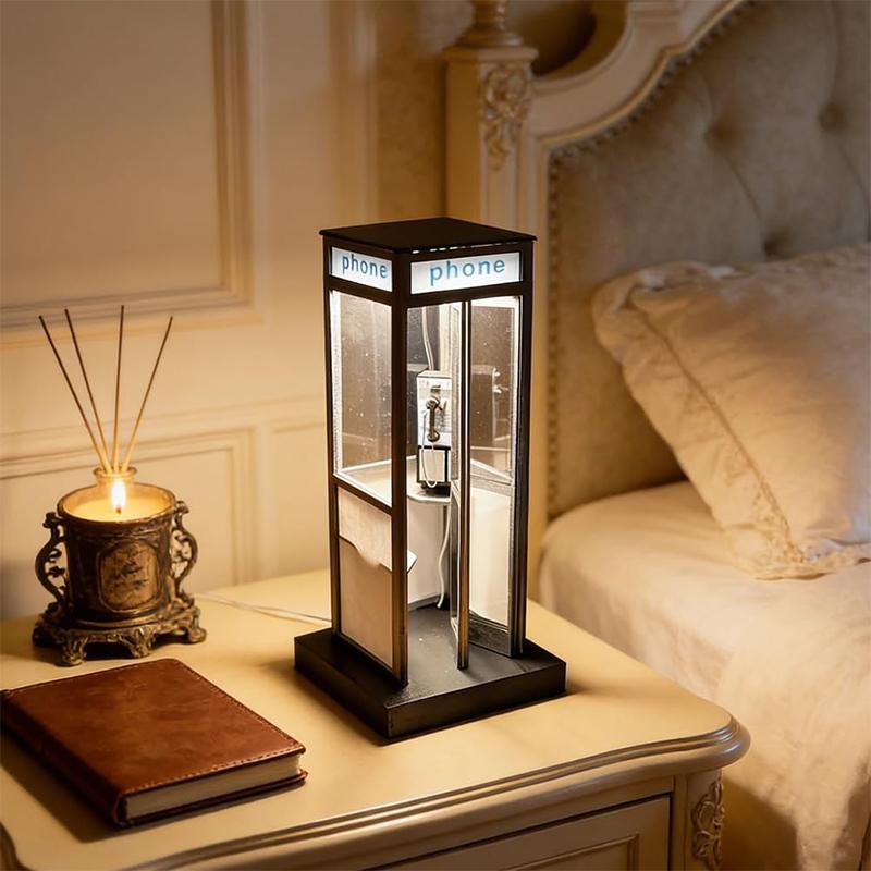 Classic Telephone Booth Table  - đánh giá và giá Desk Setup Retro