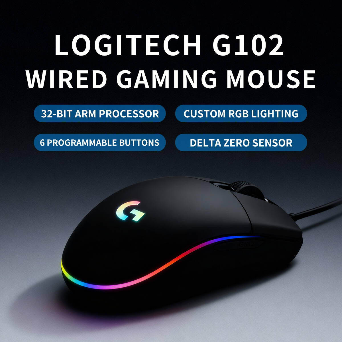 G102 Logitech G203 RGB Gaming  - đánh giá và giá Logitech Mouse G203