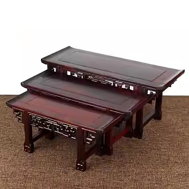 Small Mahogany Buddha Table, S - đánh giá và giá Desk Setup Retro