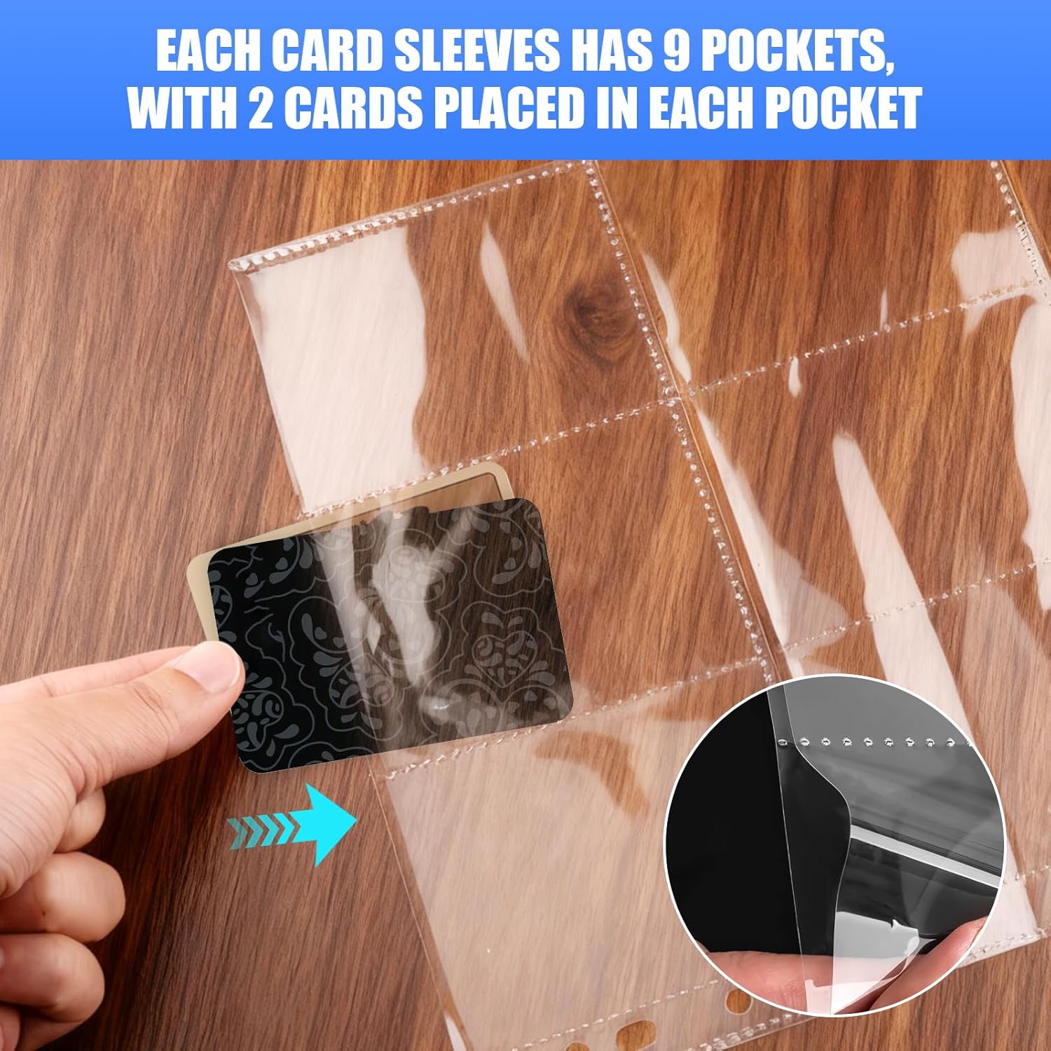 65 Pack 9 Pocket Card Sleeves  - đánh giá và giá Ring Binder Box
