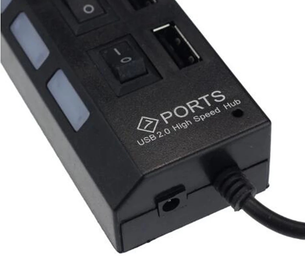 7 Port USB 2.0 Hub Splitter Fo - đánh giá và giá Desk Setup Hub