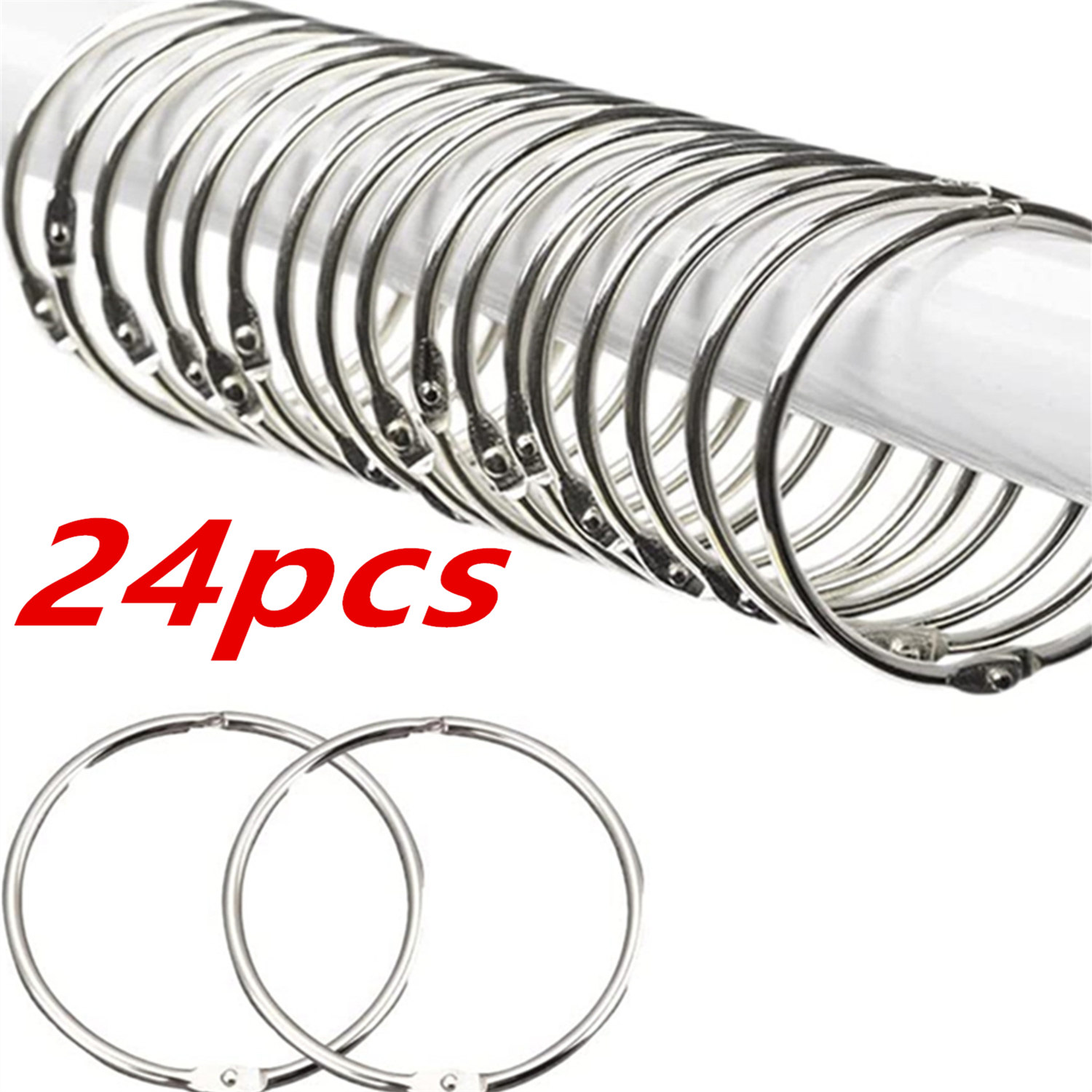 24 Pack Shower Curtain Rings,R - đánh giá và giá Ring Binder Box