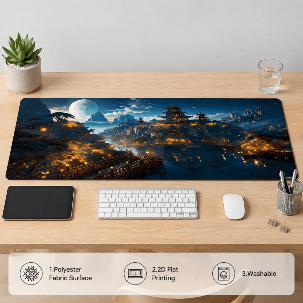 Original fantasy night city mo - đánh giá và giá Desk Setup For Work