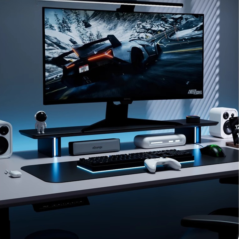RGB Monitor Stand Ergonomic Co - đánh giá và giá Desk Setup No Monitor