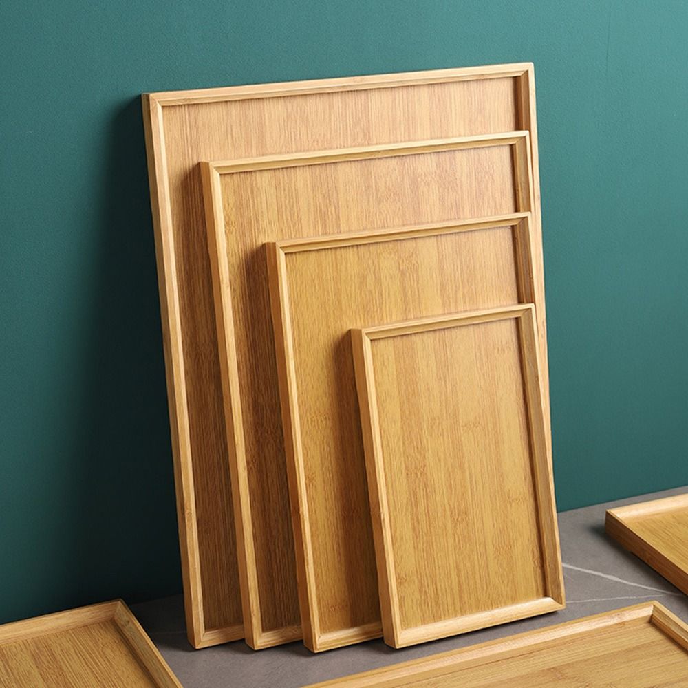 Decorate Tray Natural Bamboo B - đánh giá và giá Desk Setup Retro