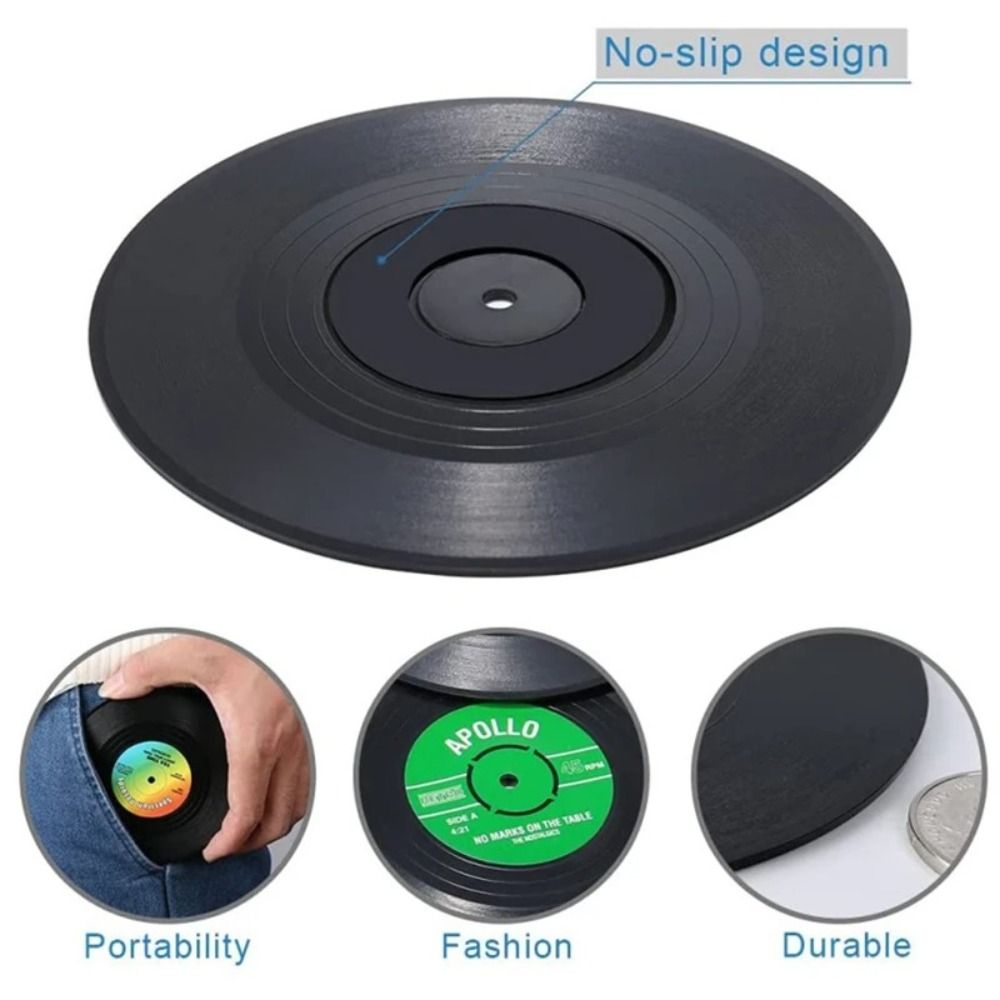 2/4/6PCS Retro Vinyl Record Cu - đánh giá và giá Desk Setup Retro