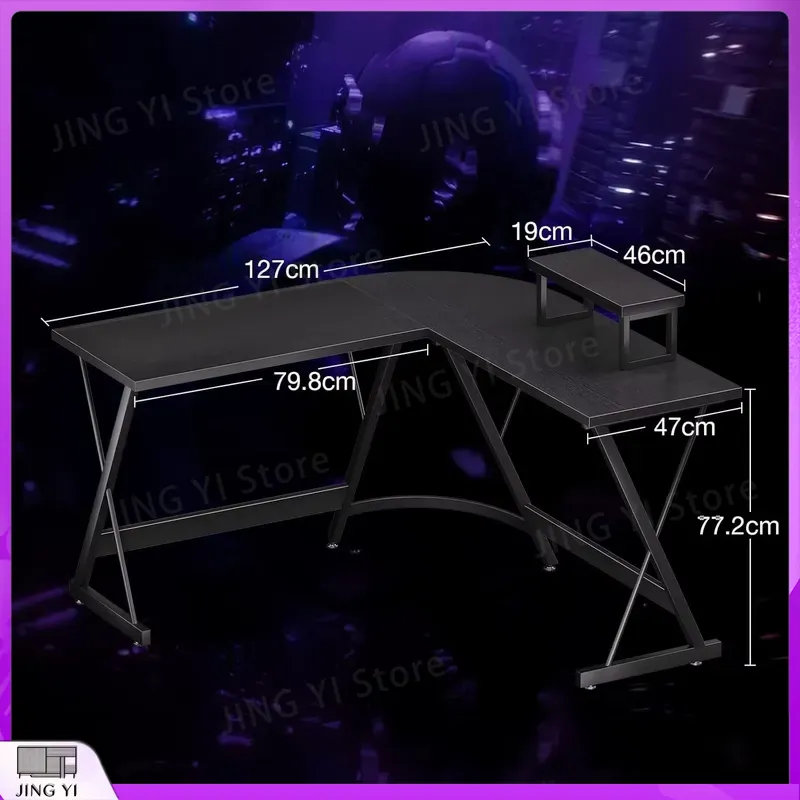 L Shaped Gaming Desk with Moni - đánh giá và giá Desk Setup No Monitor