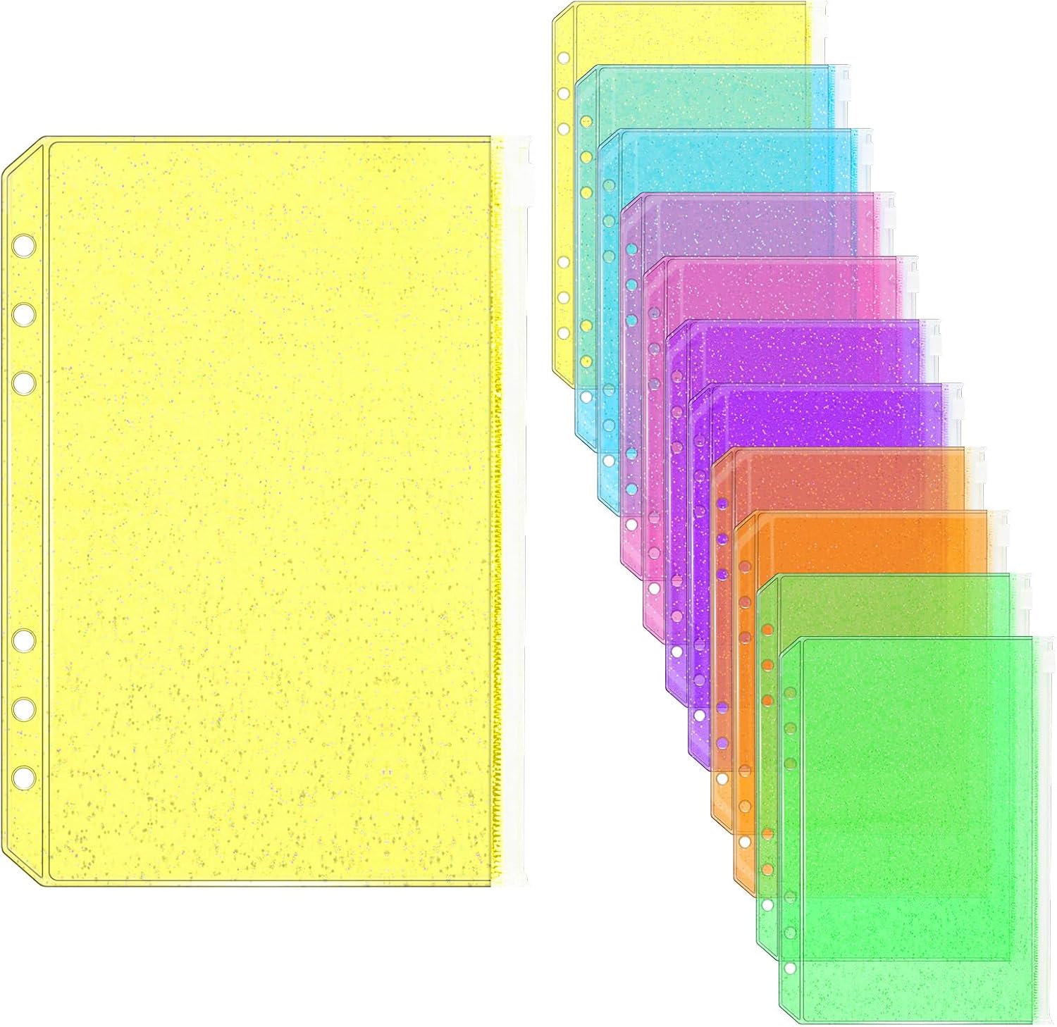 New A5/A6 Zipper Pockets 6 Col - đánh giá và giá Ring Binder Box