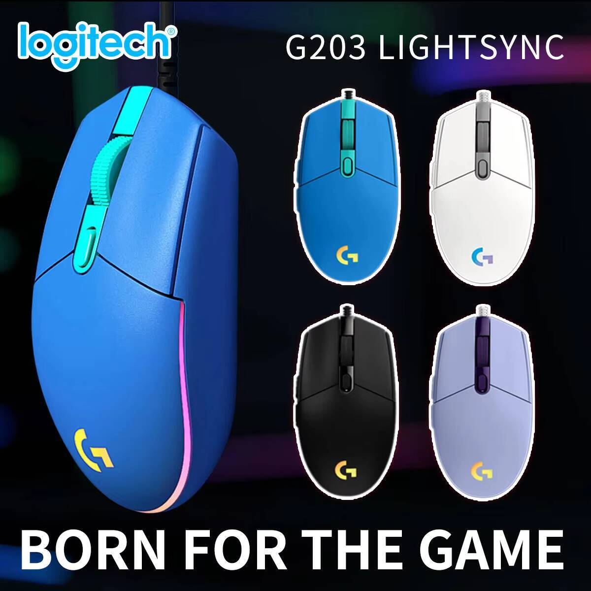 Logitech G203 Wired RGB Gaming - đánh giá và giá Logitech Mouse G203