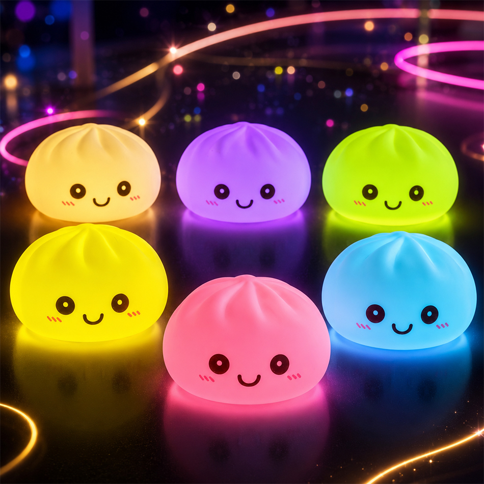New Dumpling Night Lights Glow - đánh giá và giá Desk Setup Kawaii