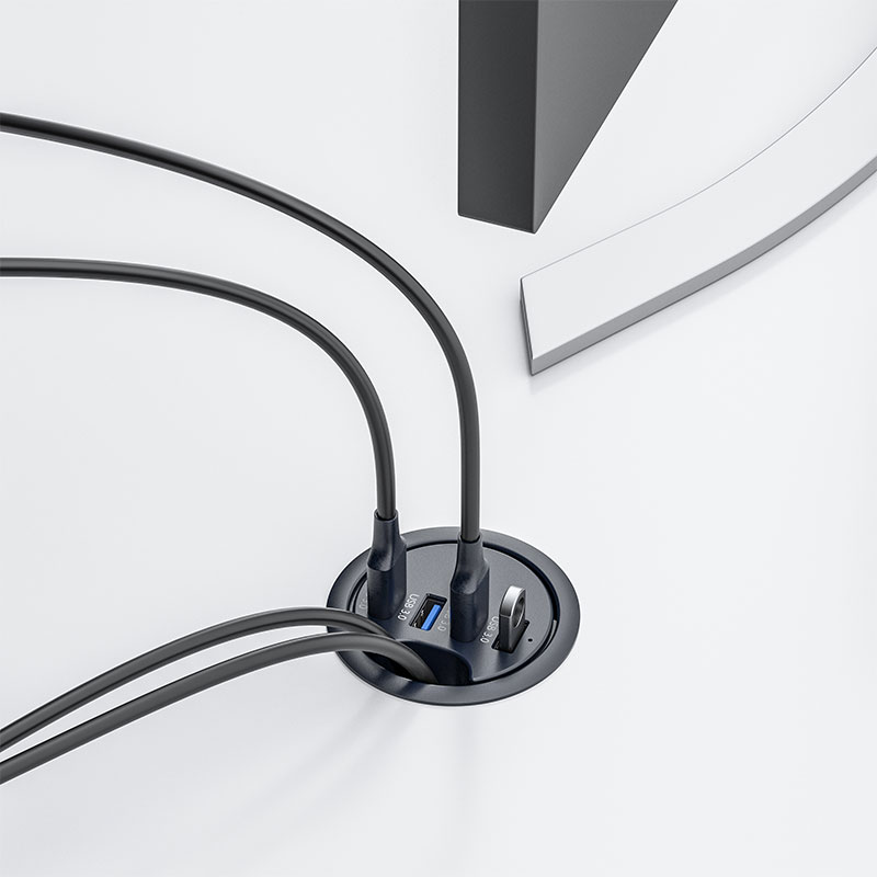 HUB USB 3.0 Gắn Trong Máy Tính - đánh giá và giá Desk Setup Hub