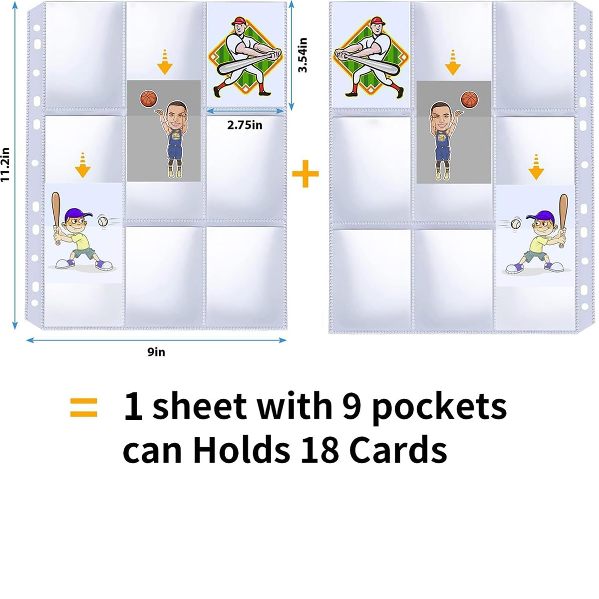 50 Pack 9 Pocket Card Sleeves  - đánh giá và giá Ring Binder Box
