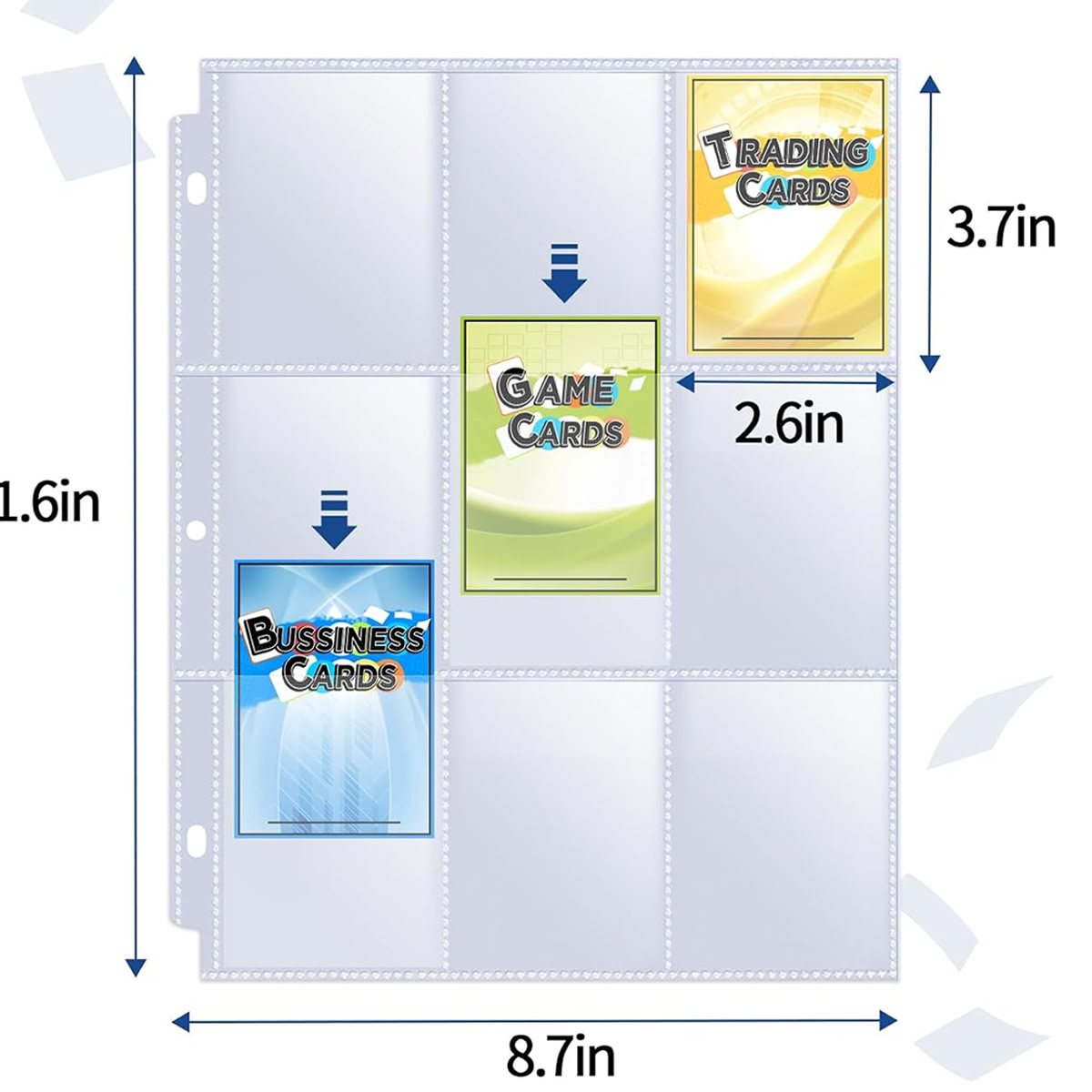 50 Pack 9 Pocket Card Sleeves  - đánh giá và giá Ring Binder Box