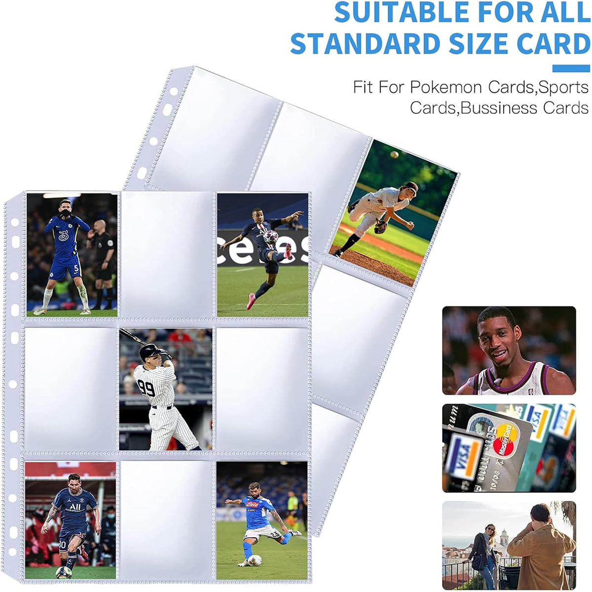 50 Pack 9 Pocket Card Sleeves  - đánh giá và giá Ring Binder Box
