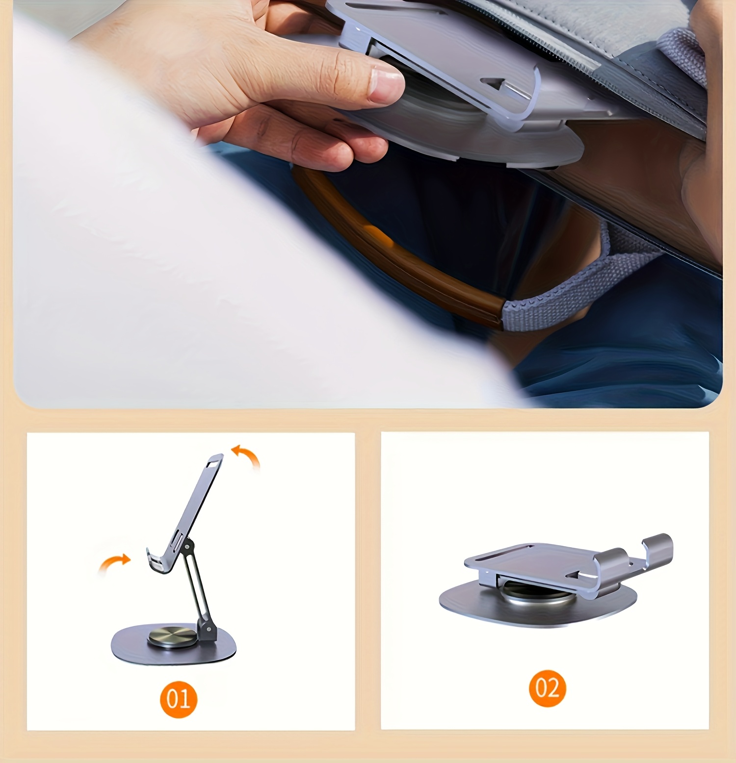 Sturdy Metal Foldable Phone St - đánh giá và giá Desk Setup Gear