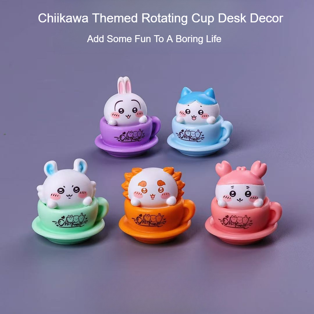 Chiikawa Rotating Cup Figure K - đánh giá và giá Desk Setup Kawaii