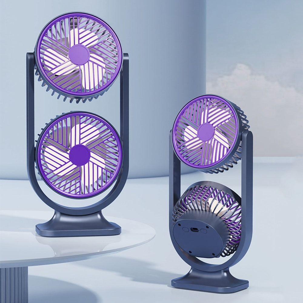 5 Gear Dual-Head Desktop Fan N - đánh giá và giá Desk Setup Gear