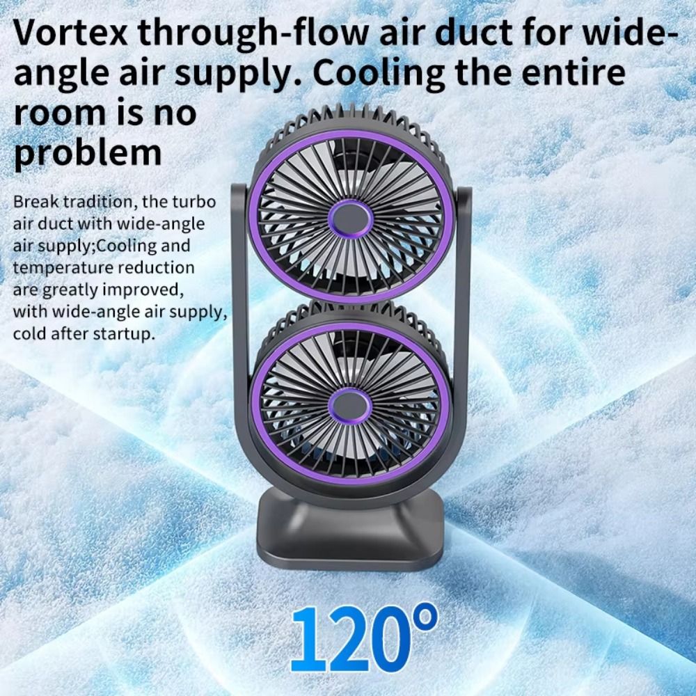 5 Gear Dual-Head Desktop Fan N - đánh giá và giá Desk Setup Gear