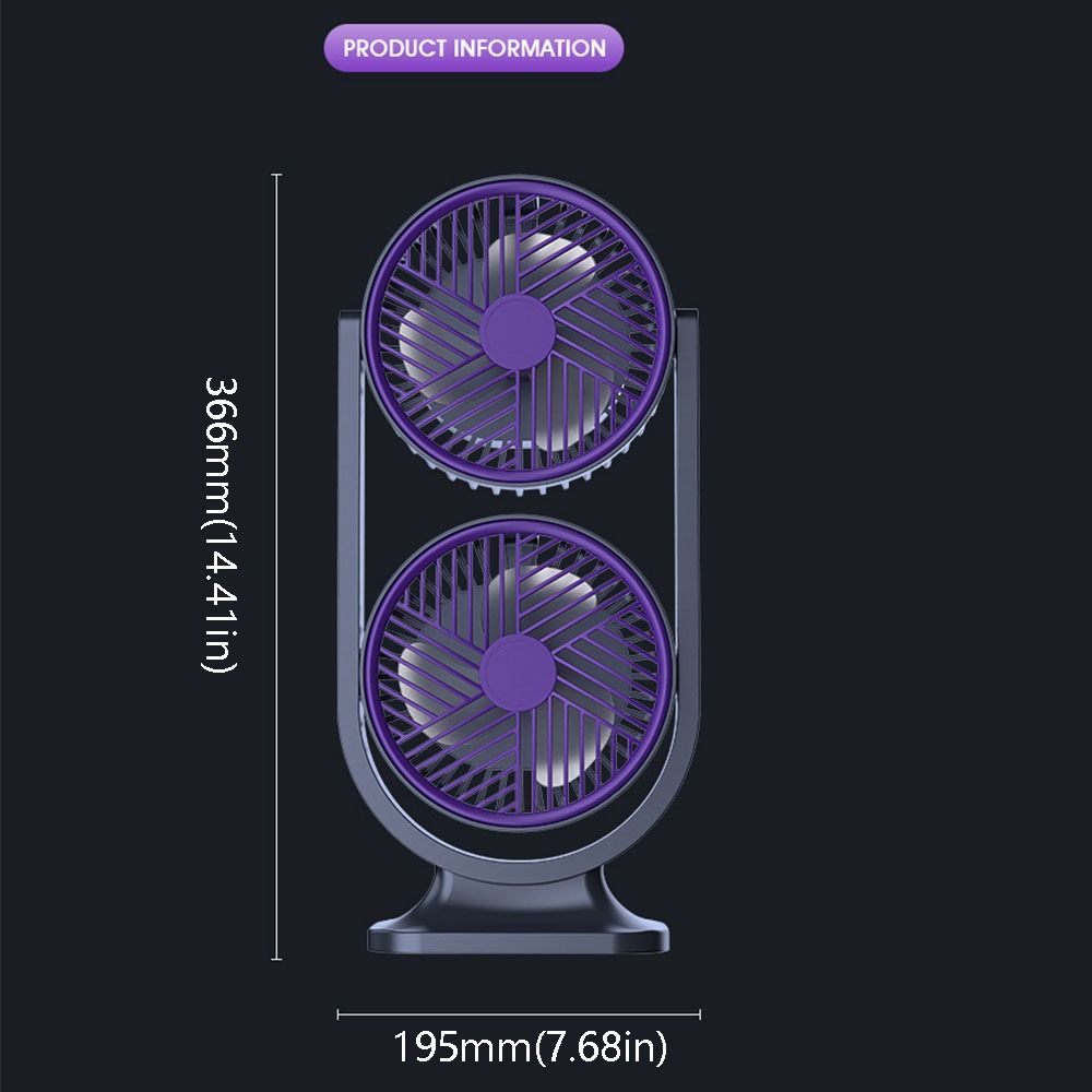 5 Gear Dual-Head Desktop Fan N - đánh giá và giá Desk Setup Gear
